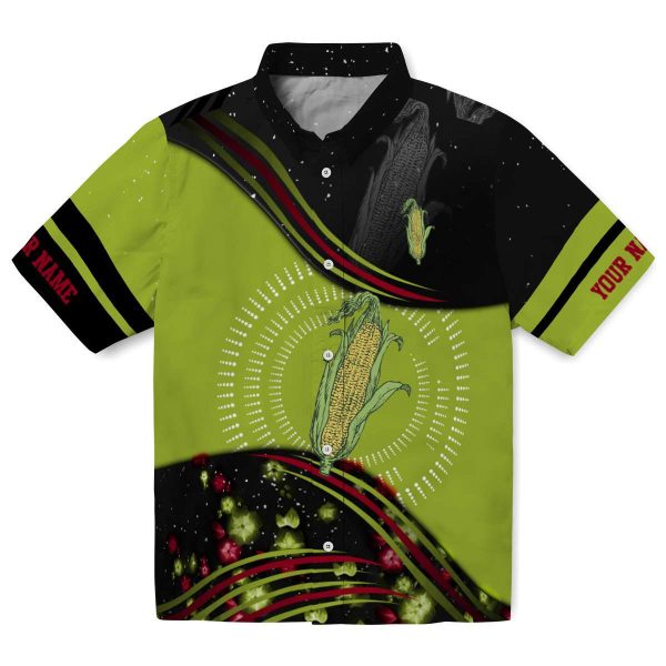 Custom Corn Abstract Waves Hawaiian Shirt Best selling