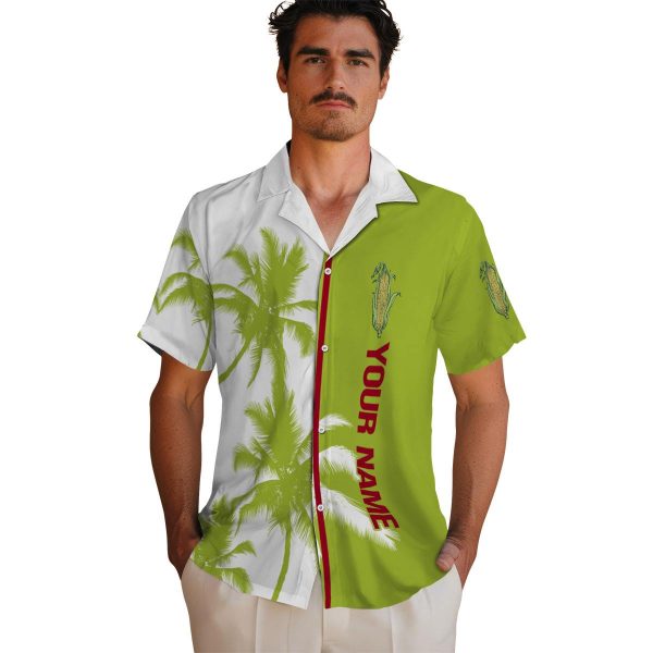 Custom Corn Palm Trees Hawaiian Shirt High quality