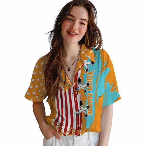 Custom Cow Stitched Flag Hawaiian Shirt Trendy