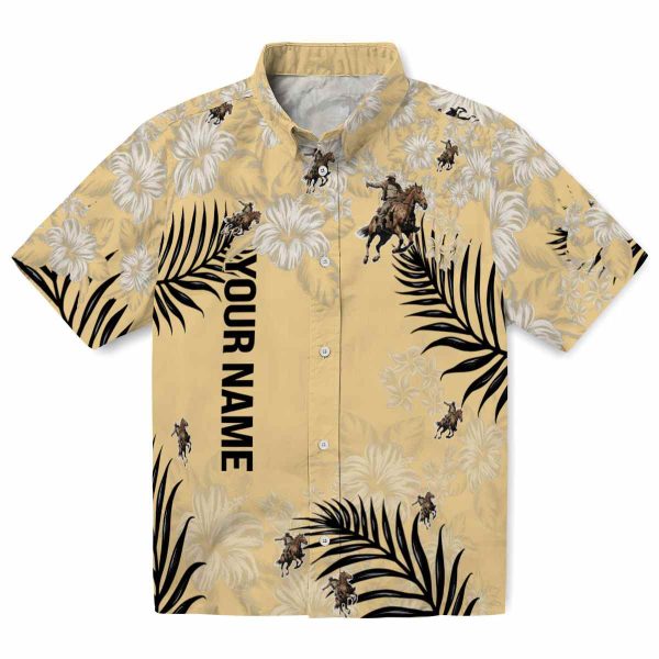 Custom Cowboy Hibiscus Print Hawaiian Shirt Best selling