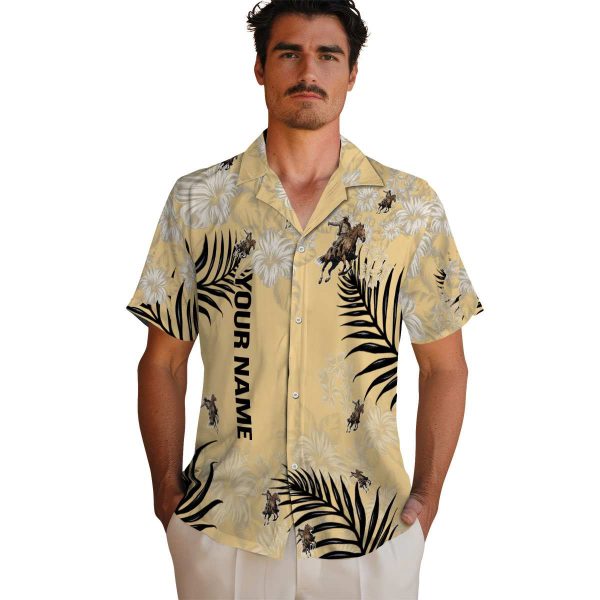 Custom Cowboy Hibiscus Print Hawaiian Shirt High quality