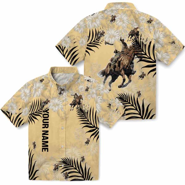 Custom Cowboy Hibiscus Print Hawaiian Shirt Latest Model