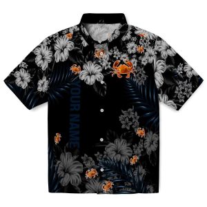 Custom Crab Hibiscus Print Hawaiian Shirt Best selling