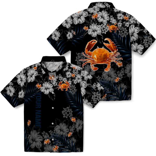 Custom Crab Hibiscus Print Hawaiian Shirt Latest Model