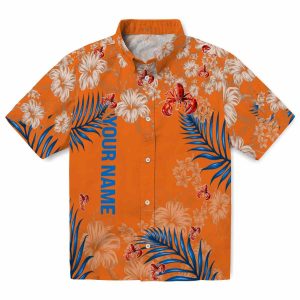 Custom Crawfish Hibiscus Print Hawaiian Shirt Best selling