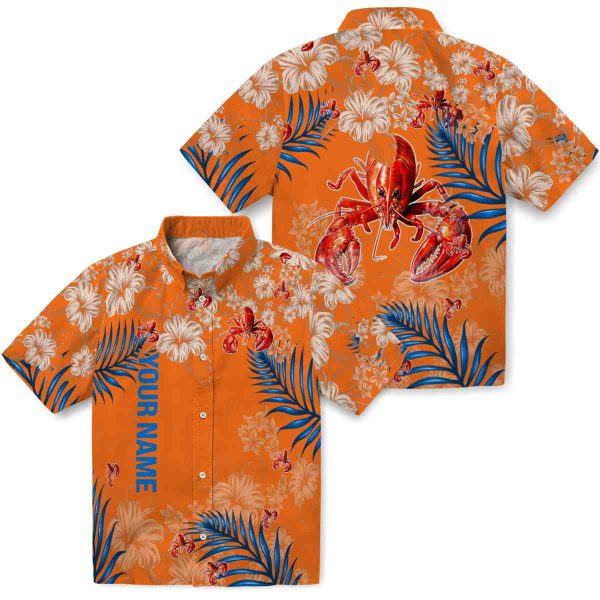 Custom Crawfish Hibiscus Print Hawaiian Shirt Latest Model