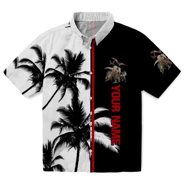 Custom Dinosaur Palm Trees Hawaiian Shirt Best selling