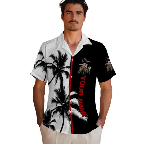 Custom Dinosaur Palm Trees Hawaiian Shirt High quality