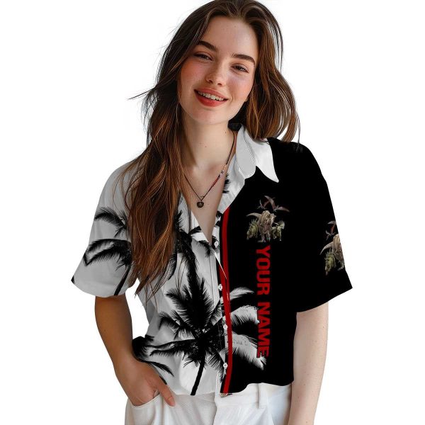 Custom Dinosaur Palm Trees Hawaiian Shirt Trendy