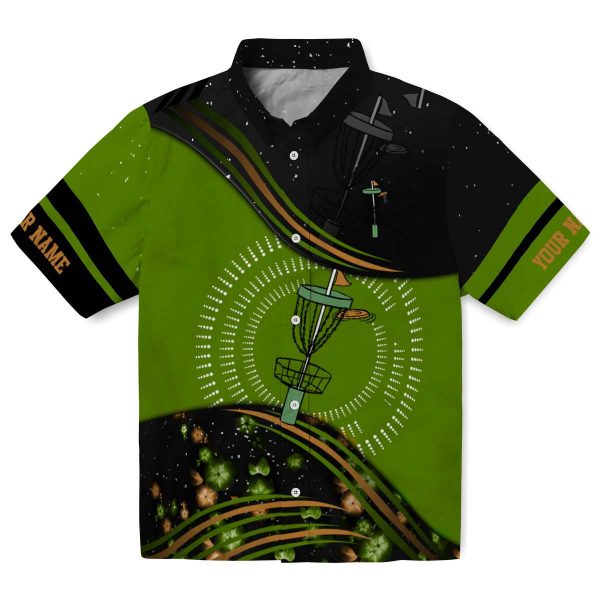 Custom Disc Golf Abstract Waves Hawaiian Shirt Best selling