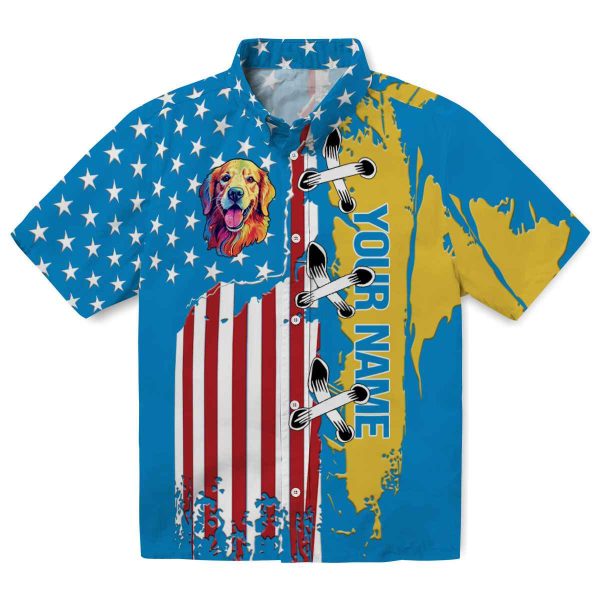 Custom Dog Stitched Flag Hawaiian Shirt Best selling