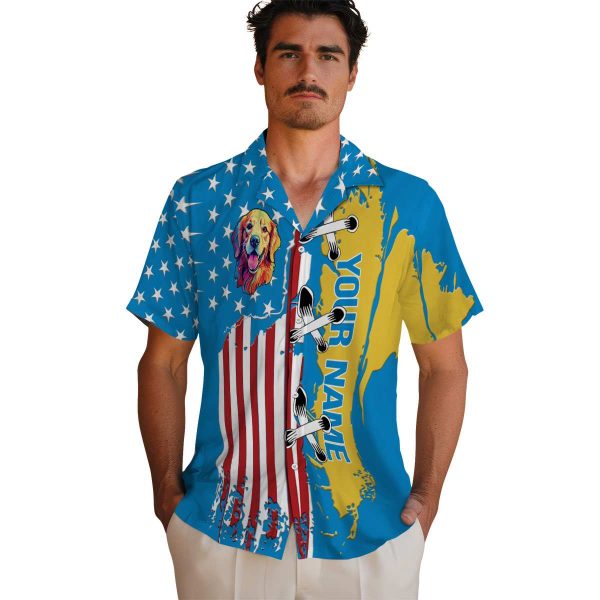 Custom Dog Stitched Flag Hawaiian Shirt High quality