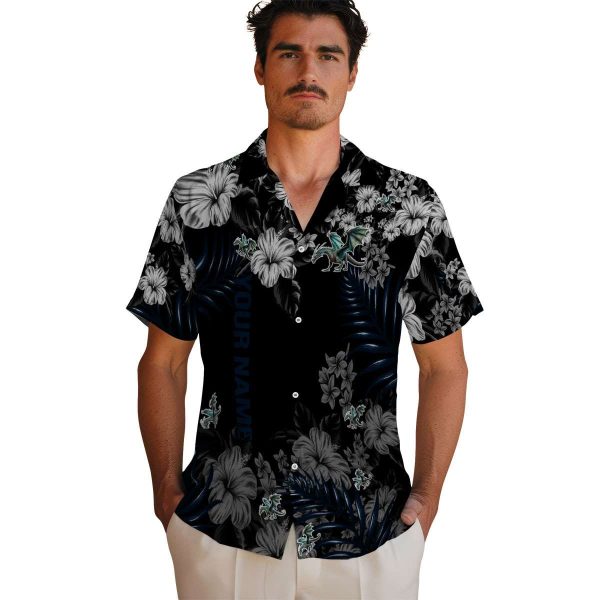 Custom Dragon Hibiscus Print Hawaiian Shirt High quality