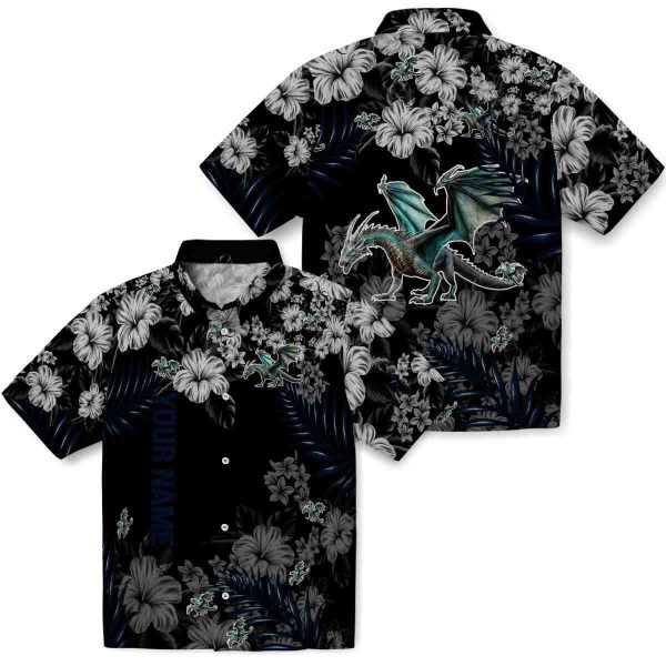 Custom Dragon Hibiscus Print Hawaiian Shirt Latest Model