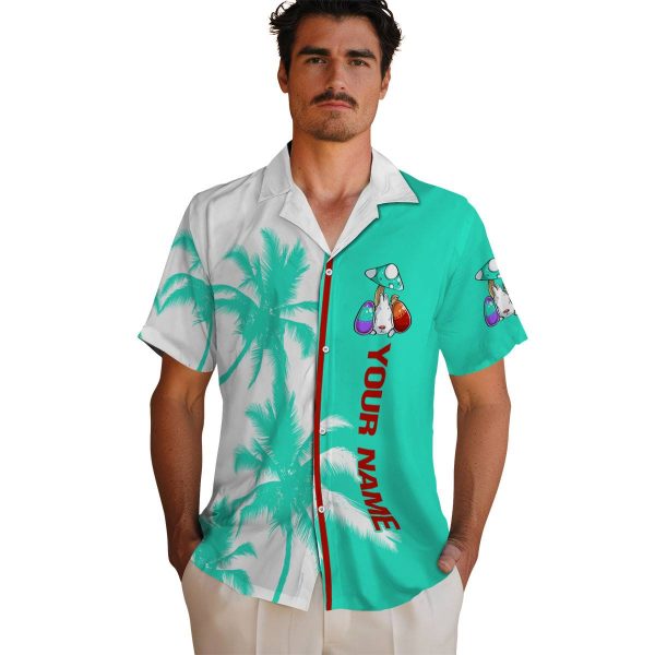 Custom Easter Palm Trees Hawaiian Shirt High quality