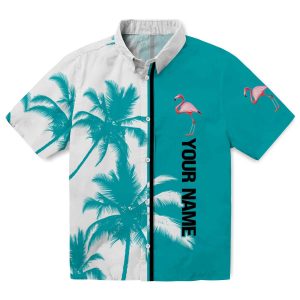 Custom Flamingo Palm Trees Hawaiian Shirt Best selling