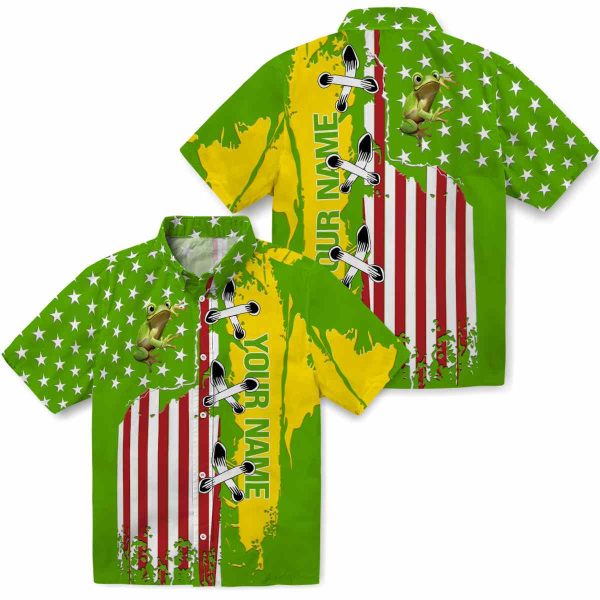 Custom Frog Stitched Flag Hawaiian Shirt Latest Model