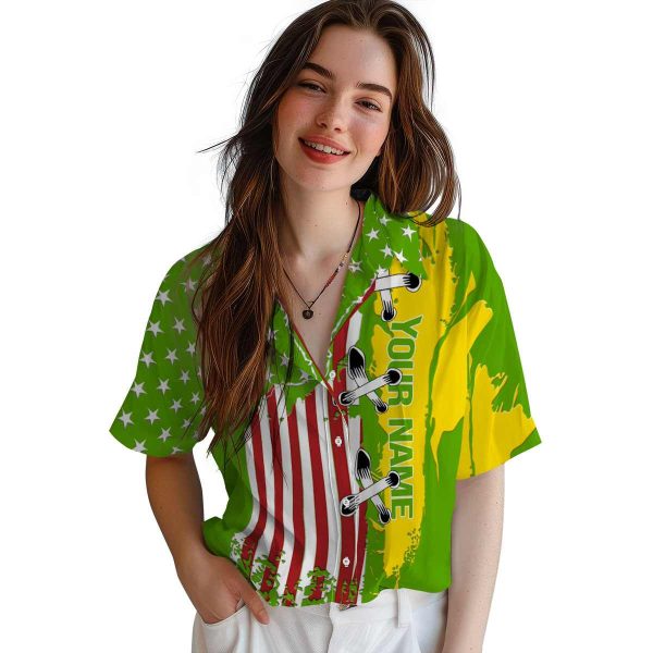 Custom Frog Stitched Flag Hawaiian Shirt Trendy