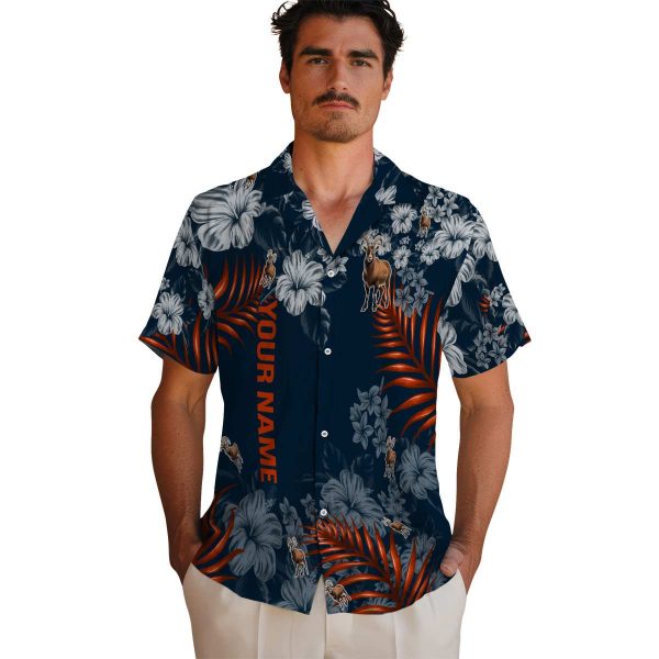 Custom Goat Hibiscus Print Hawaiian Shirt High quality