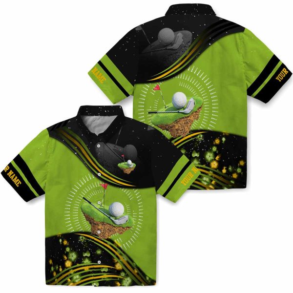 Custom Golf Abstract Waves Hawaiian Shirt Latest Model