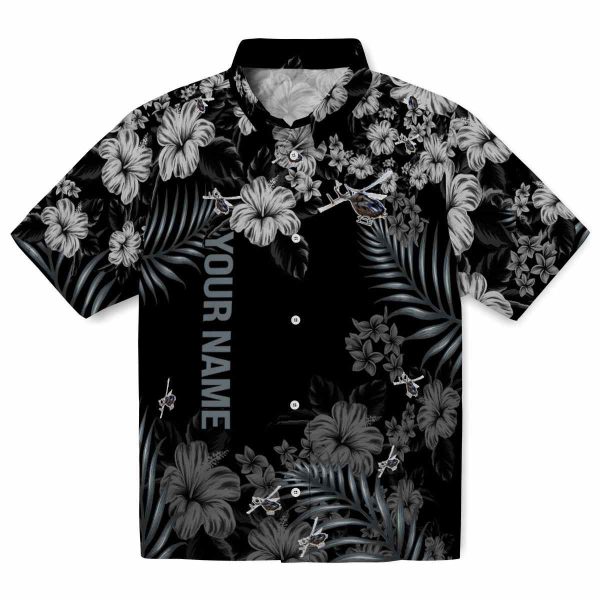 Custom Helicopter Hibiscus Print Hawaiian Shirt Best selling