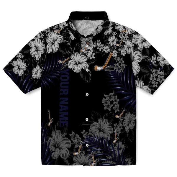 Custom Hockey Hibiscus Print Hawaiian Shirt Best selling