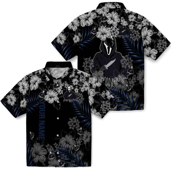 Custom Horror Hibiscus Print Hawaiian Shirt Latest Model