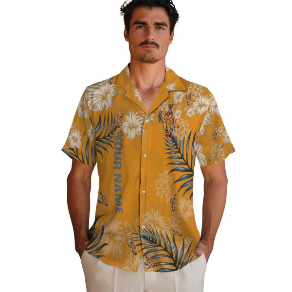 Custom Ironworker Hibiscus Print Hawaiian Shirt High quality