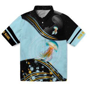 Custom Jellyfish Abstract Waves Hawaiian Shirt Best selling