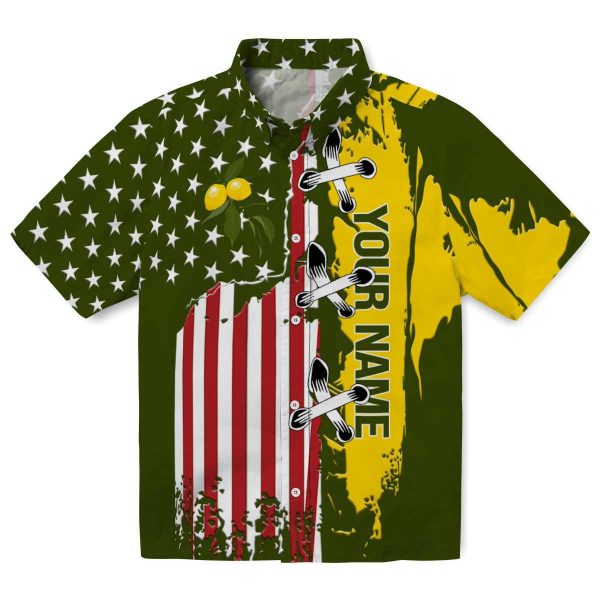 Custom Lemon Stitched Flag Hawaiian Shirt Best selling