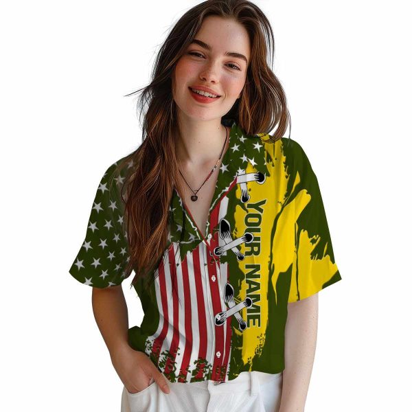 Custom Lemon Stitched Flag Hawaiian Shirt Trendy