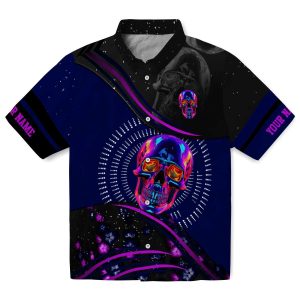 Custom Neon Abstract Waves Hawaiian Shirt Best selling