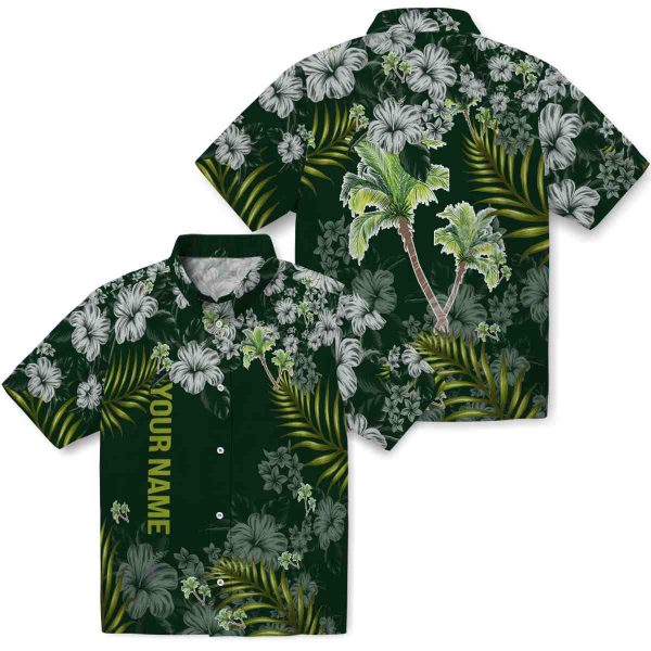 Custom Palm Tree Hibiscus Print Hawaiian Shirt Latest Model