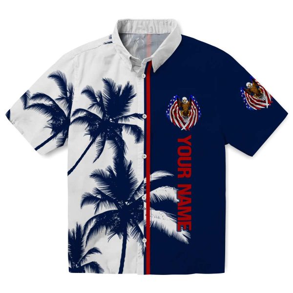 Custom Patriotic Palm Trees Hawaiian Shirt Best selling