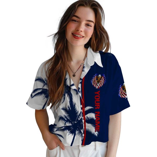 Custom Patriotic Palm Trees Hawaiian Shirt Trendy