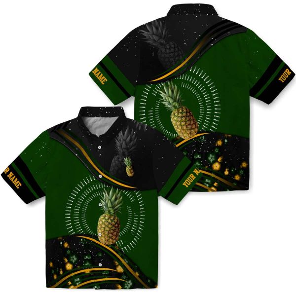 Custom Pineapple Abstract Waves Hawaiian Shirt Latest Model