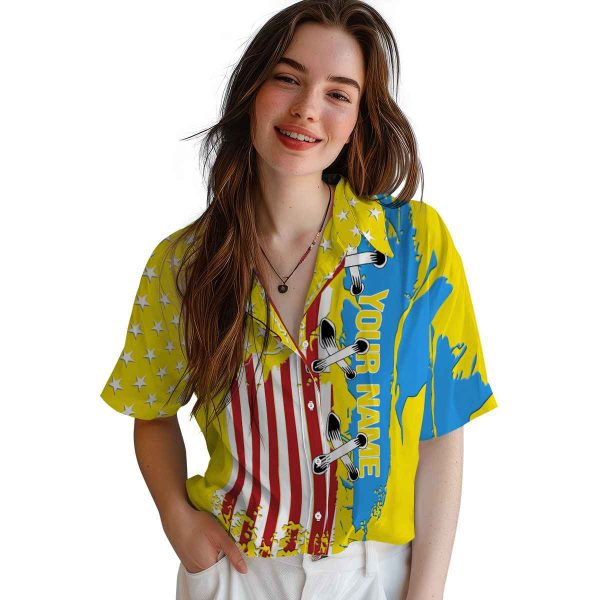 Custom Pizza Stitched Flag Hawaiian Shirt Trendy