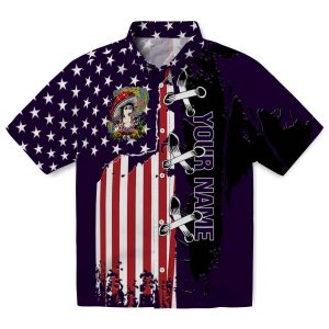Custom Psychedelic Stitched Flag Hawaiian Shirt Best selling