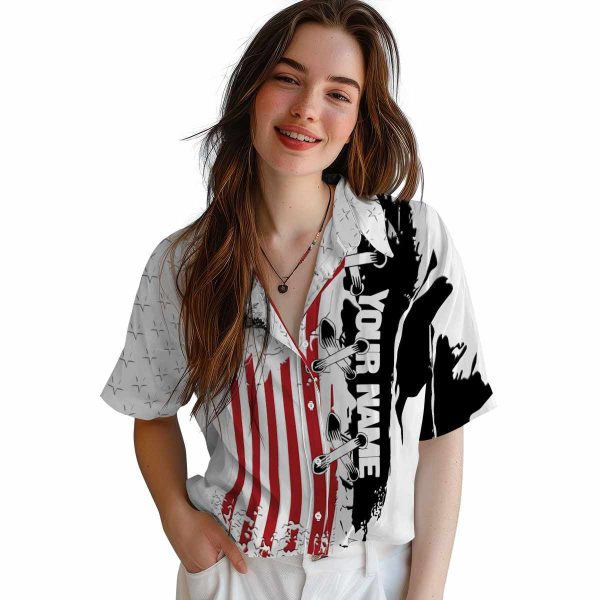 Custom Puritan Stitched Flag Hawaiian Shirt Trendy