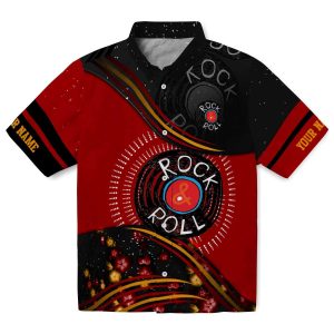 Custom Rock And Roll Abstract Waves Hawaiian Shirt Best selling