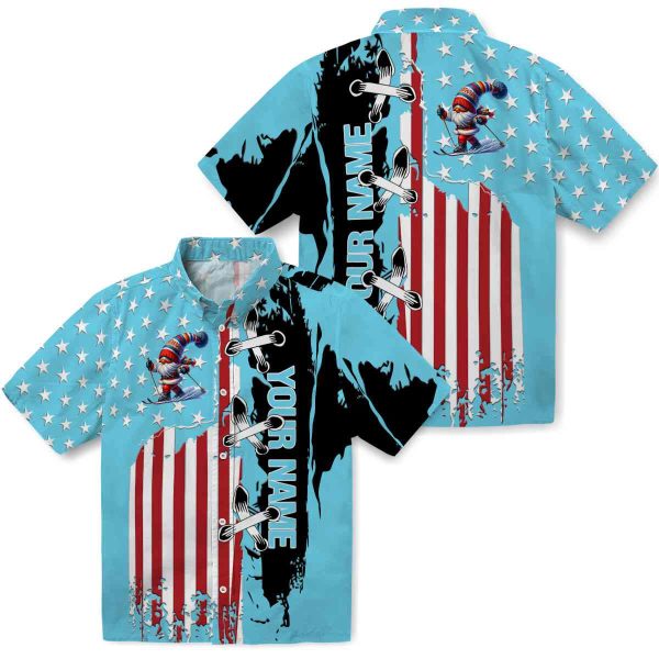 Custom Skiing Stitched Flag Hawaiian Shirt Latest Model