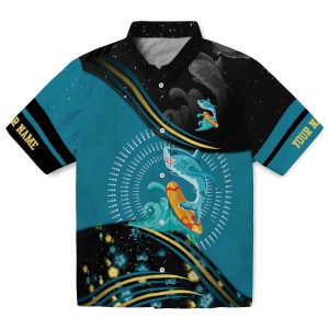 Custom Summer Abstract Waves Hawaiian Shirt Best selling