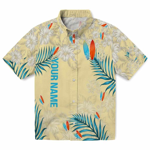 Custom Surf Hibiscus Print Hawaiian Shirt Best selling