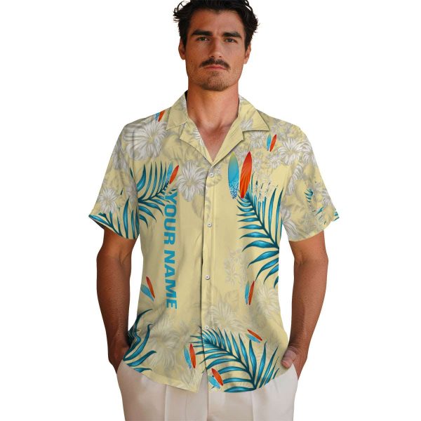 Custom Surf Hibiscus Print Hawaiian Shirt High quality