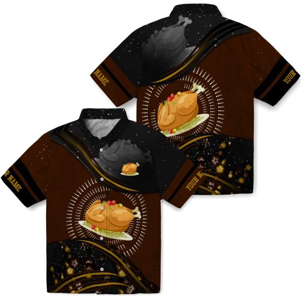 Custom Thanksgiving Abstract Waves Hawaiian Shirt Latest Model