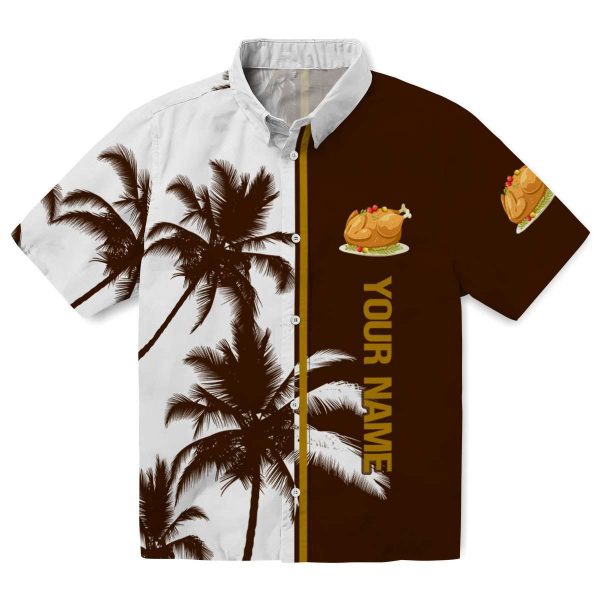 Custom Thanksgiving Palm Trees Hawaiian Shirt Best selling