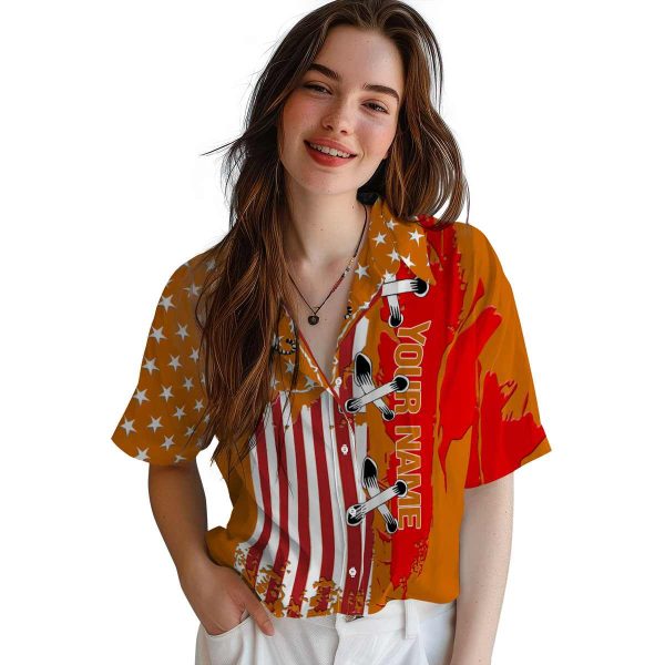 Custom Tiger Stitched Flag Hawaiian Shirt Trendy