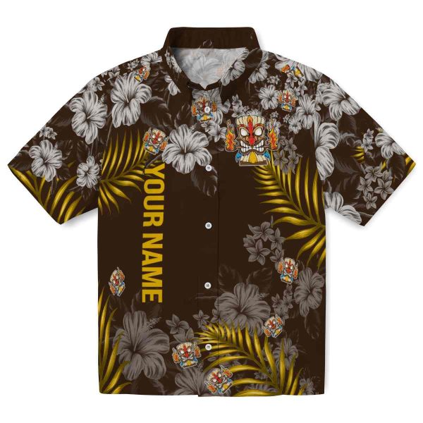 Custom Tiki Hibiscus Print Hawaiian Shirt Best selling