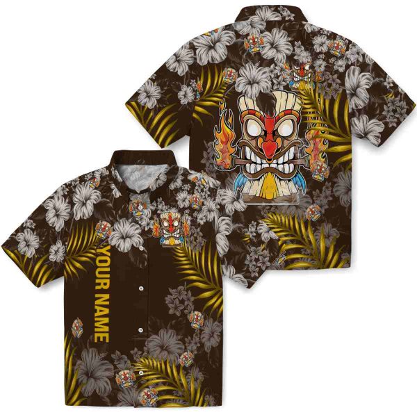 Custom Tiki Hibiscus Print Hawaiian Shirt Latest Model