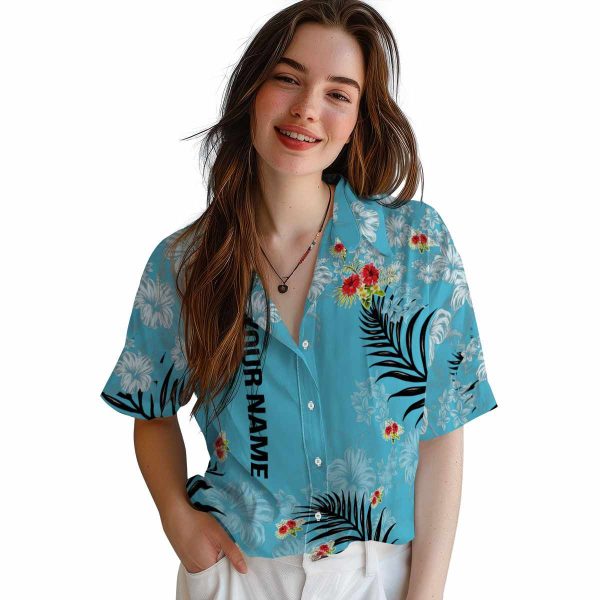 Custom Tropical Hibiscus Print Hawaiian Shirt Trendy 1